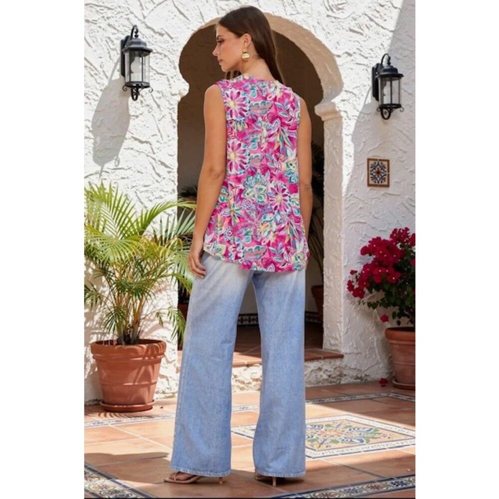 Dear Scarlett - Colorful Lizzy Tank Top - Small - Picture 3 of 3